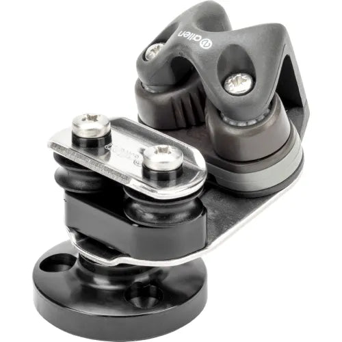 SMALL SWIVEL BALL BEARING BASE & CAM CLEAT FOR SKIFF ANGLED